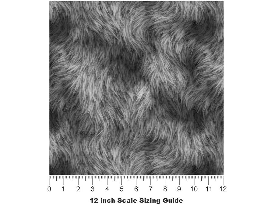 Snow Wolf Vinyl Film Pattern Size 12 inch Scale~Rwraps Snow Wolf Sizing Chart~3