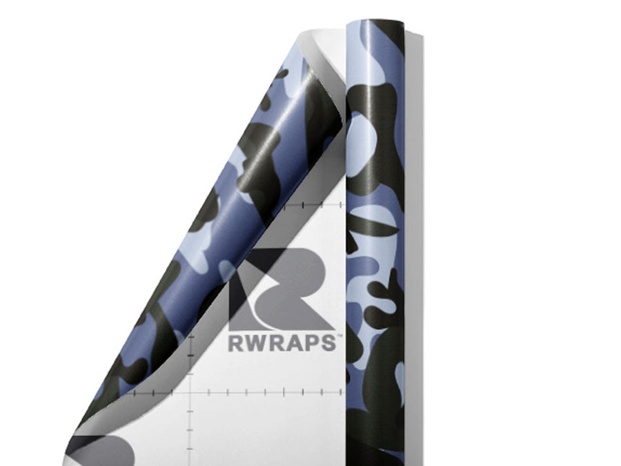 Snowdrift Flecktarn Camouflage Wrap Film Sheets~Rwraps Series 914 Snowdrift Flecktarn Camouflage Scrolled Sheet~3