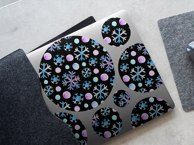 snowflake kisses snowflake DIY Laptop Stickers