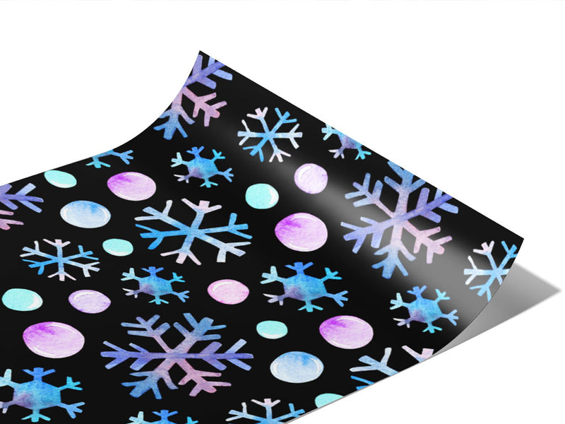Snowflake Kisses Snow Vinyl Wraps~Rwraps Series 914 Digitally Printed Vinyl Wrap~0