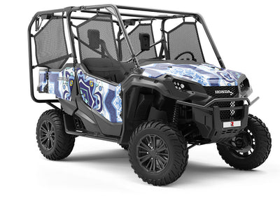 Snowflakes Tile Utility Vehicle Vinyl Wrap