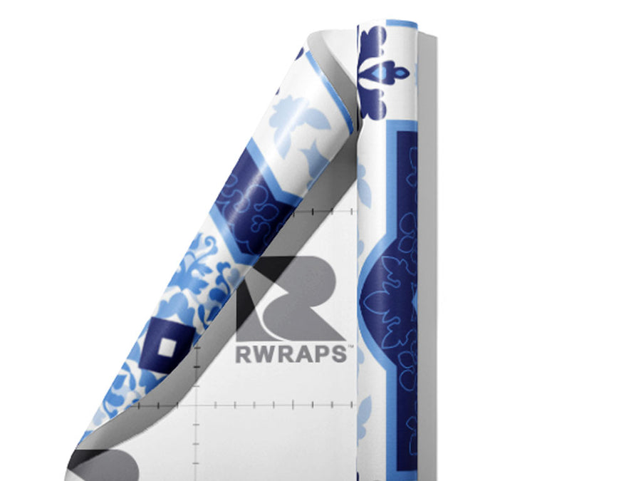 Snowflakes Tile Wrap Film Sheets~Rwraps Series 914 Snowflakes Tile Scrolled Sheet~4