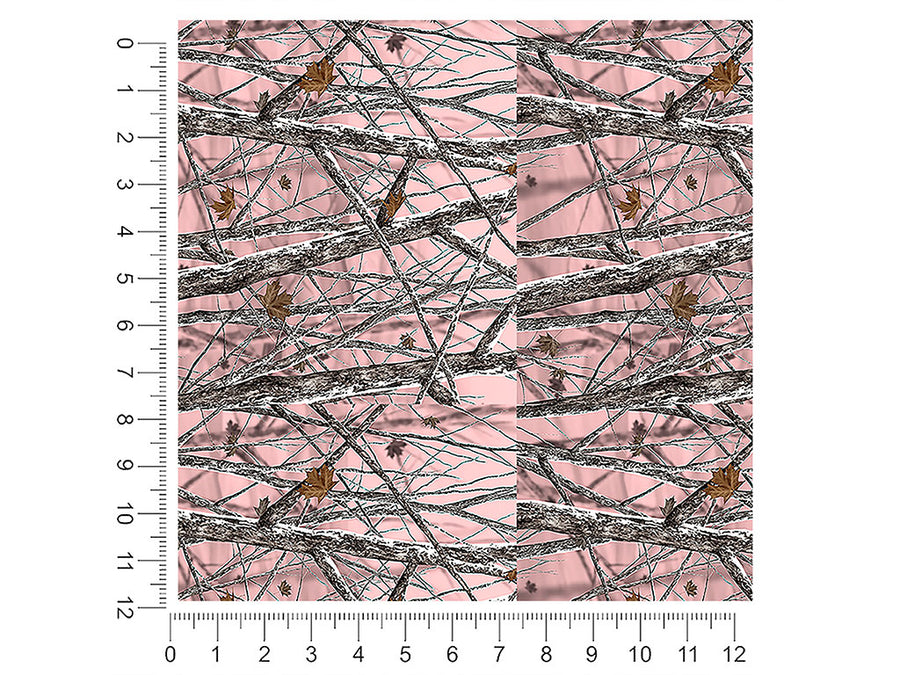 snowstorm pink camouflage 1ft x 1ft Craft Sheets