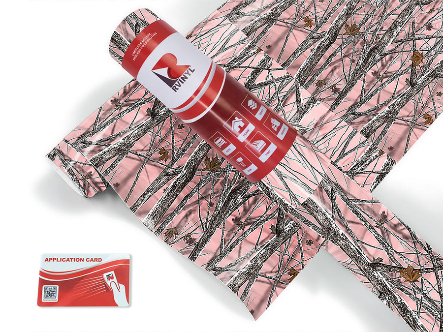 snowstorm pink camouflage Craft Vinyl Roll