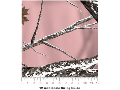 Snowstorm Pink Camouflage Vinyl Film Pattern Size 12 inch Scale~Rwraps Snowstorm Pink Camouflage Sizing Chart~2