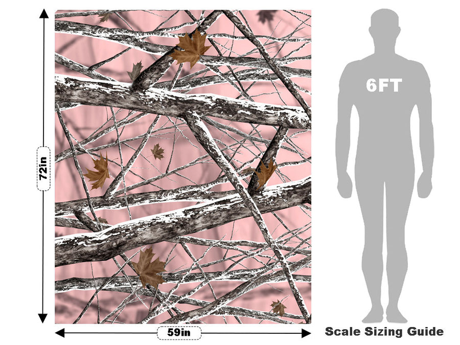 Snowstorm Pink Camouflage Vehicle Wrap Scale~Rwraps Series 914 Snowstorm Pink Camouflage Measurements~1