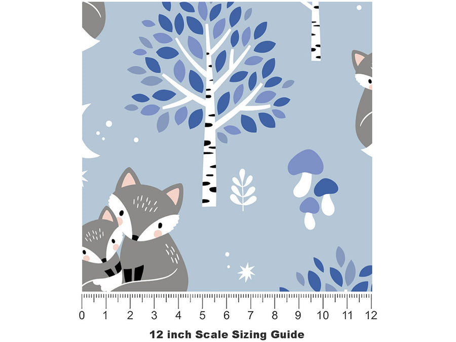 Snowy Sneaks Animal Vinyl Film Pattern Size 12 inch Scale~Rwraps Snowy Sneaks Animal Sizing Chart~2