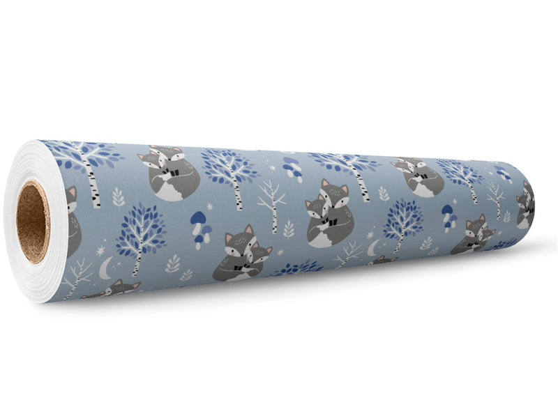Snowy Sneaks Animal Wrap Film Wholesale Roll~Rwraps Series 914 Digitally Printed Vinyl Roll~5