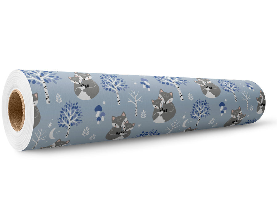 Snowy Sneaks Animal Wrap Film Wholesale Roll~Rwraps Series 914 Digitally Printed Vinyl Roll~5