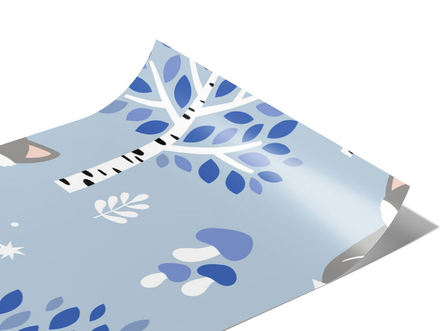 Snowy Sneaks Animal Vinyl Wraps~Rwraps Series 914 Digitally Printed Vinyl Wrap~0