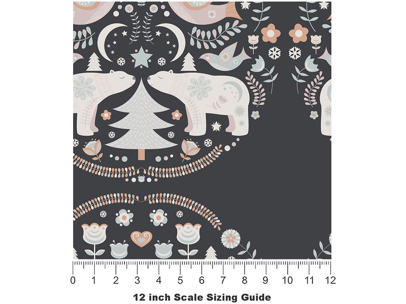 Snowy Sweetness Animal Vinyl Film Pattern Size 12 inch Scale~Rwraps Snowy Sweetness Animal Sizing Chart~2