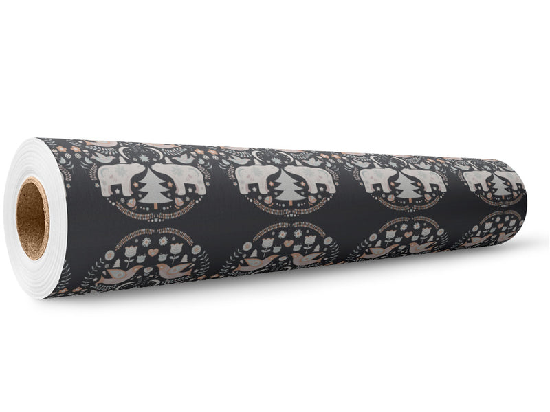 Snowy Sweetness Animal Wrap Film Wholesale Roll~Rwraps Series 914 Digitally Printed Vinyl Roll~5