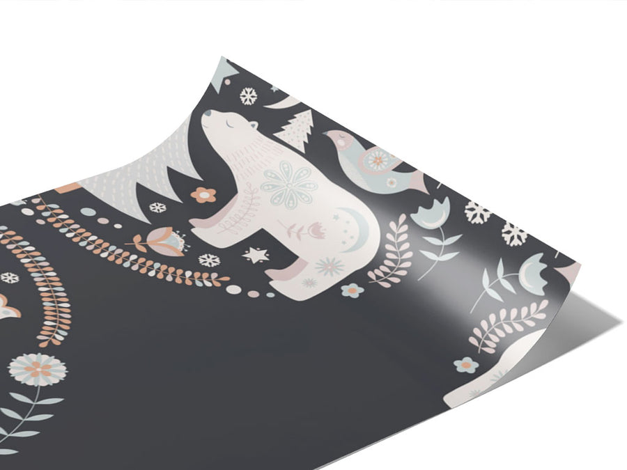 Snowy Sweetness Animal Vinyl Wraps~Rwraps Series 914 Digitally Printed Vinyl Wrap~0