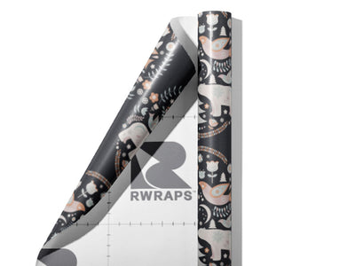 Snowy Sweetness Animal Wrap Film Sheets~Rwraps Series 914 Snowy Sweetness Animal Scrolled Sheet~3