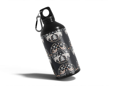 snowy sweetness animal Water Bottle DIY Stickers