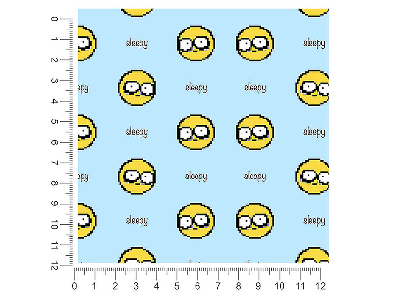 so sleepy emoji 1ft x 1ft Craft Sheets