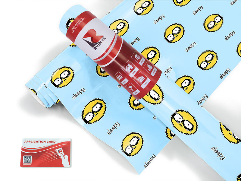 so sleepy emoji Craft Vinyl Roll