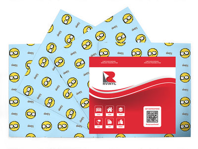 so sleepy emoji Craft Vinyl Sheet Pack