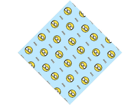 So Sleepy Emoji Vinyl Wrap Pattern