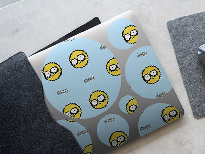 so sleepy emoji DIY Laptop Stickers
