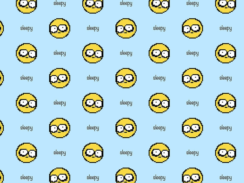So Sleepy Emoji Vinyl Wrap Pattern~Rwraps Series 914 Digitally Printed Vinyl Wrap~0