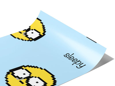 So Sleepy Emoji Vinyl Wraps~Rwraps Series 914 Digitally Printed Vinyl Wrap~0