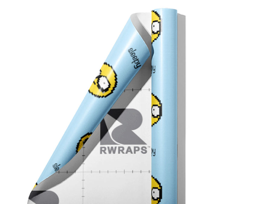 So Sleepy Emoji Wrap Film Sheets~Rwraps Series 914 So Sleepy Emoji Scrolled Sheet~3