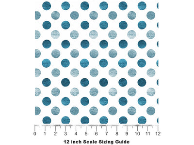 Soap Bubbles Polka Dot Vinyl Film Pattern Size 12 inch Scale~Rwraps Soap Bubbles Polka Dot Sizing Chart~2