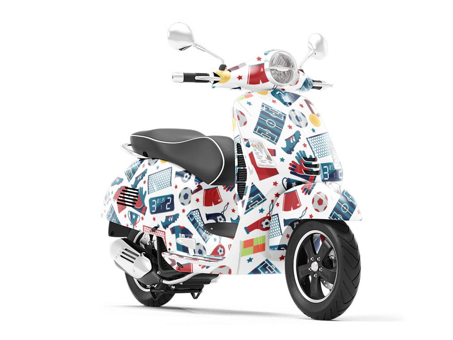 Soccer Gear Sport Vespa Scooter Wrap Film
