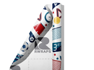 Soccer Gear Sport Wrap Film Sheets~Rwraps Series 914 Soccer Gear Sport Scrolled Sheet~3