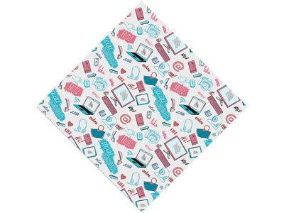 Social Tools Technology Vinyl Wrap Pattern