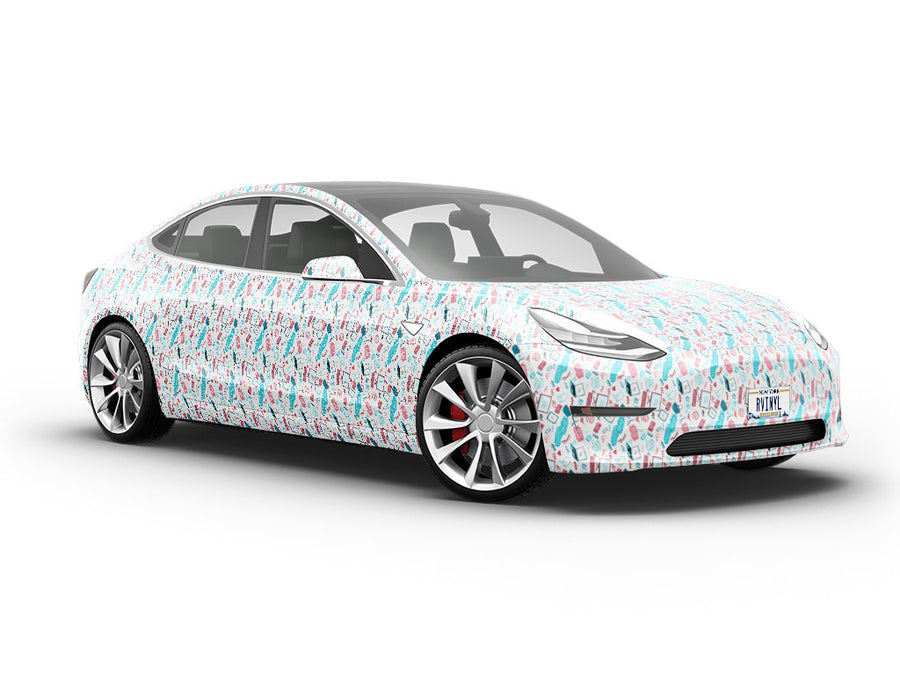 Social Tools Technology Vehicle Vinyl Wrap