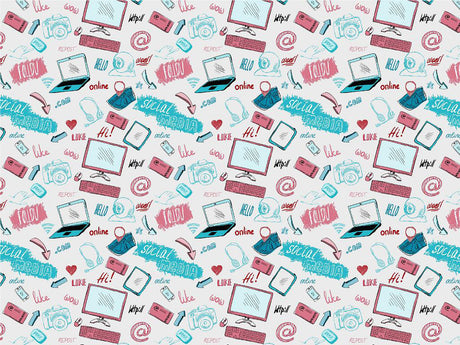 Social Tools Technology Vinyl Wrap Pattern~Rwraps Series 914 Digitally Printed Vinyl Wrap~0