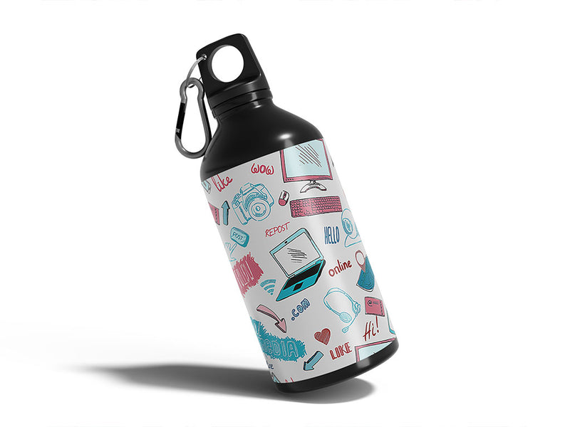 Water Bottle DIY Stickers