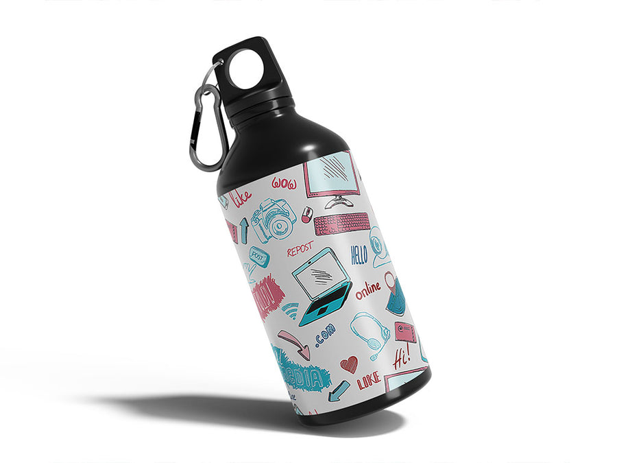 Water Bottle DIY Stickers