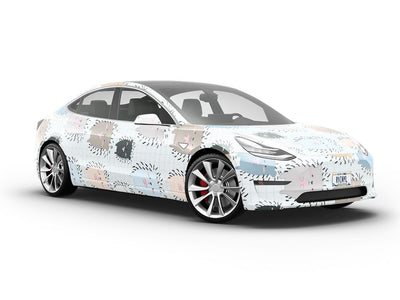 Socially Distanced Animal Vehicle Vinyl Wrap
