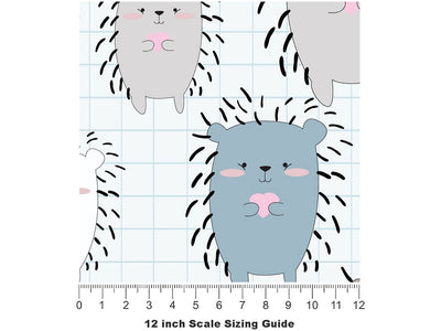 Socially Distanced Animal Vinyl Film Pattern Size 12 inch Scale~Rwraps Socially Distanced Animal Sizing Chart~2