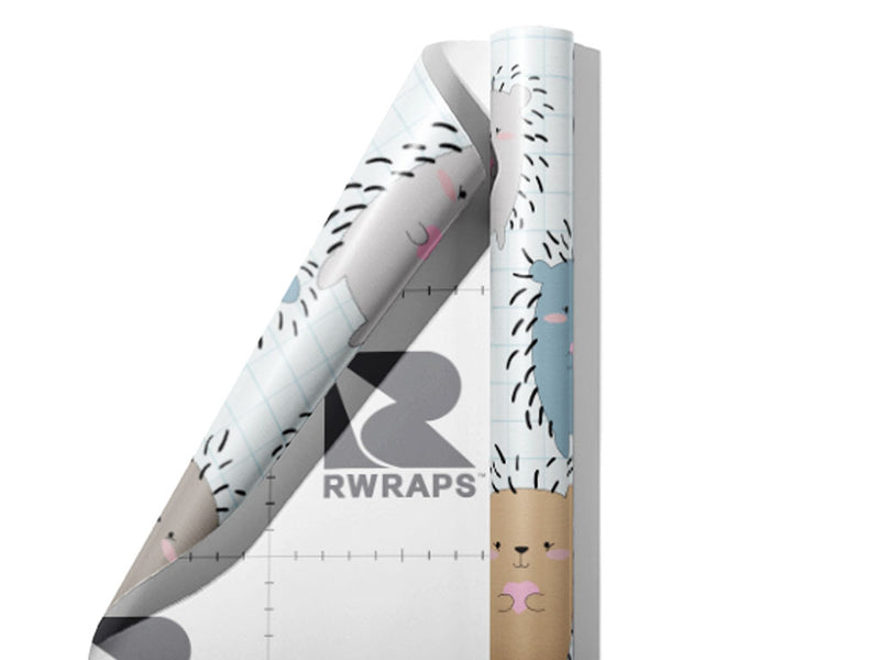 Socially Distanced Animal Wrap Film Sheets~Rwraps Series 914 Socially Distanced Animal Scrolled Sheet~3