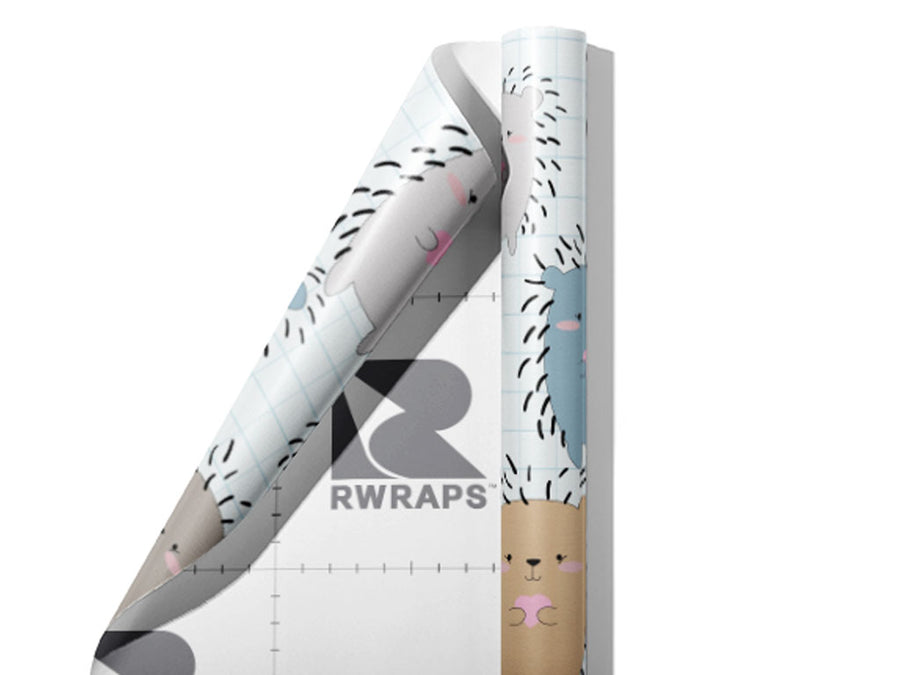Socially Distanced Animal Wrap Film Sheets~Rwraps Series 914 Socially Distanced Animal Scrolled Sheet~3