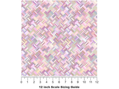 Soft and Strong Mosaic Vinyl Film Pattern Size 12 inch Scale~Rwraps Soft and Strong Mosaic Sizing Chart~2