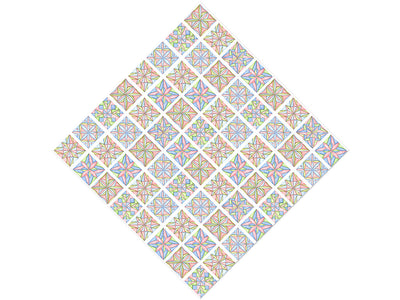 Soft Collage Mosaic Vinyl Wrap Pattern
