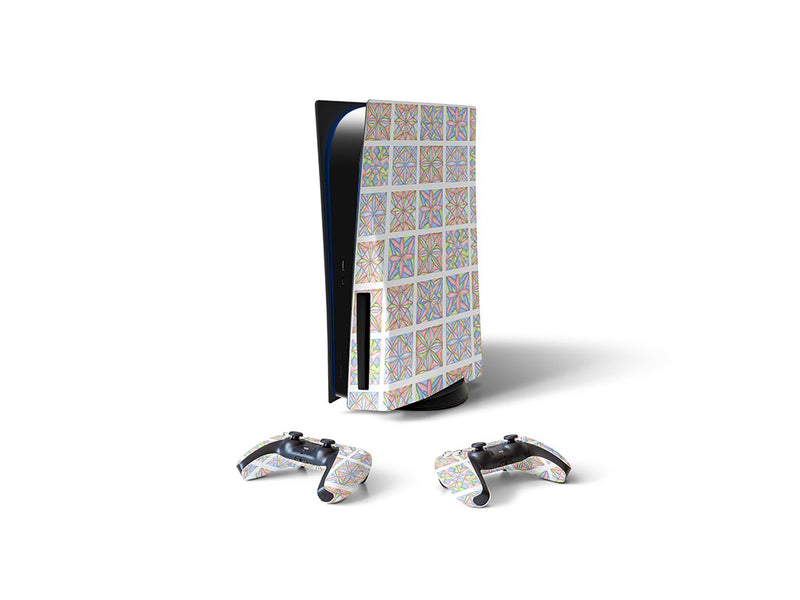 soft collage mosaic Sony PS5 DIY Skin