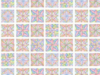 Soft Collage Mosaic Vinyl Wrap Pattern~Rwraps Series 914 Digitally Printed Vinyl Wrap~0