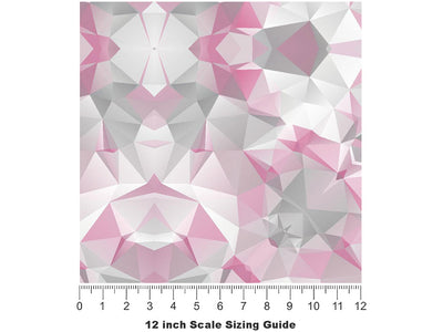 Soft Crush Tile Vinyl Film Pattern Size 12 inch Scale~Rwraps Soft Crush Tile Sizing Chart~3