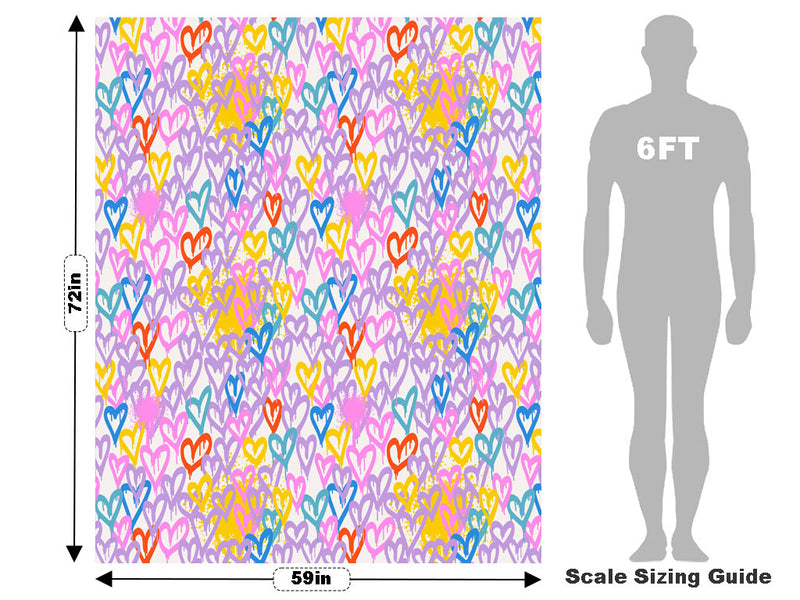 Soft Hearts Graffiti Vehicle Wrap Scale~Rwraps Series 914 Soft Hearts Graffiti Measurements~2