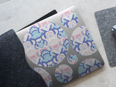 soft lullaby art deco DIY Laptop Stickers