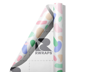 Soft Rainbow Cobblestone Wrap Film Sheets~Rwraps Series 914 Soft Rainbow Cobblestone Scrolled Sheet~4
