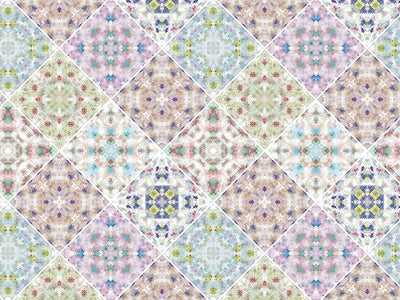Soft Rainbow Tile Vinyl Wrap Pattern~Rwraps Series 914 Digitally Printed Vinyl Wrap~0