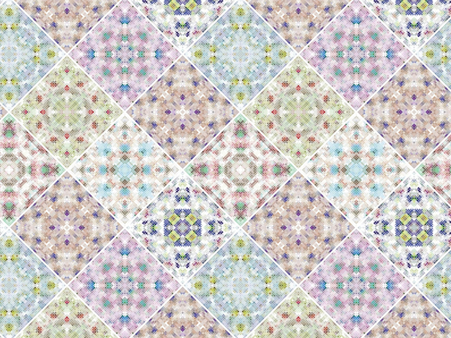 Soft Rainbow Tile Vinyl Wrap Pattern~Rwraps Series 914 Digitally Printed Vinyl Wrap~0