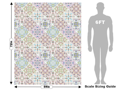 Soft Rainbow Tile Vehicle Wrap Scale~Rwraps Series 914 Soft Rainbow Tile Measurements~2
